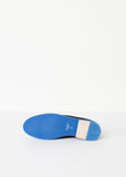 Suede Loafers - Black/Blue